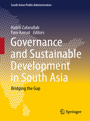 cover image of Governance and Sustainable Development in South Asia
